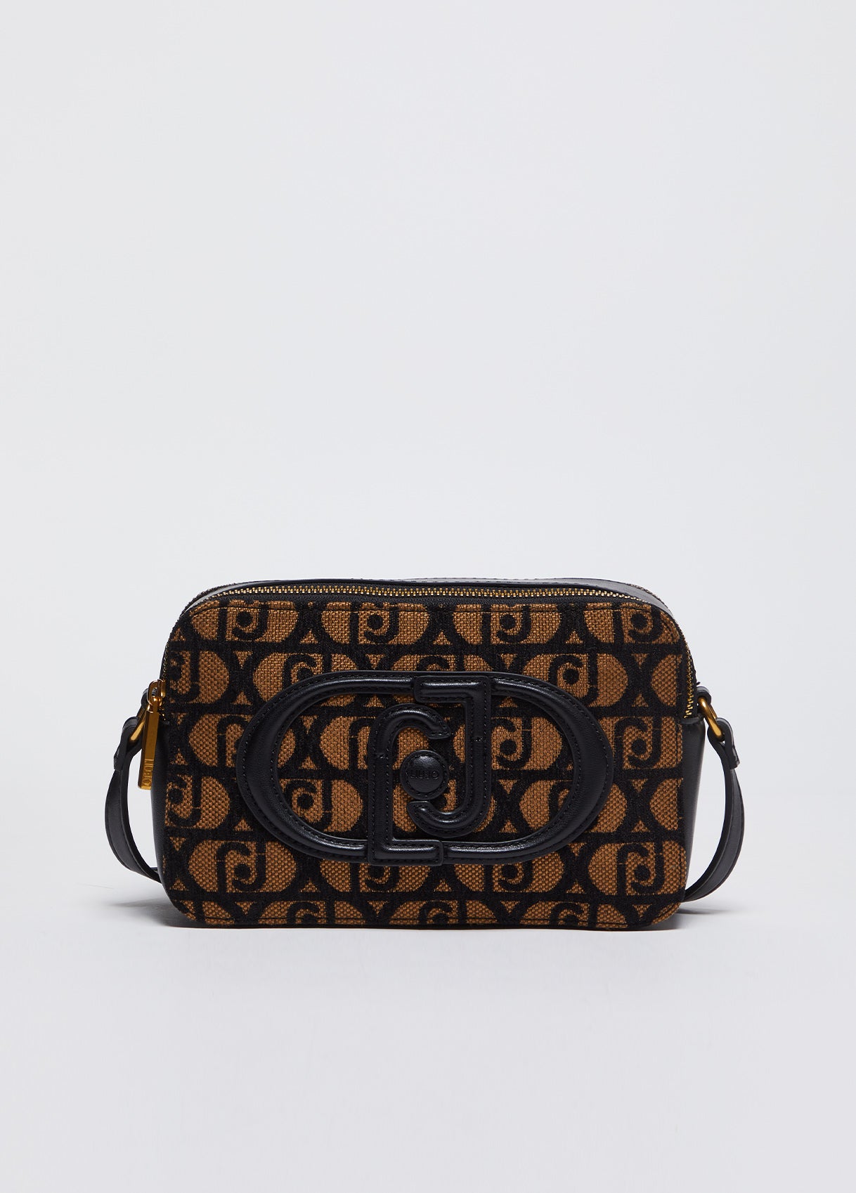 BORSA A TRACOLLA jacquard con logo - LIU JO - AF4248T6438